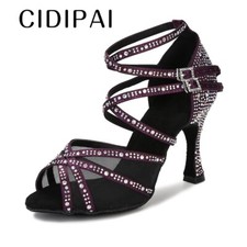 Sapatos femininos de dança latina salsa saltos de dança de salão festa sapatos femininos de casamento comprar usado  Enviando para Brazil