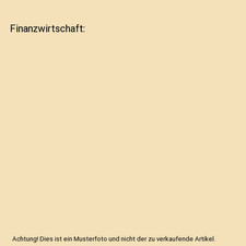 Finanzwirtschaft gebraucht kaufen  Trebbin