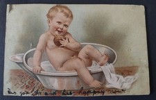 RARO: Cartão postal publicitário de sabão de peras, bebê no banho comprar usado  Enviando para Brazil