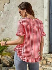 Gorgeous gingham blouse for sale  CHICHESTER