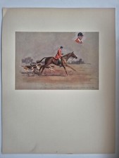 Antique coloured hunting for sale  SHANKLIN