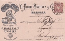 Cartolina pubblicitaria testat usato  Palermo