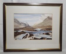 Vintage watercolour landscape for sale  GLENROTHES