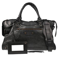 Bolsa Balenciaga preta clássica cidade média 115748-1000/001013 XX92220 comprar usado  Enviando para Brazil