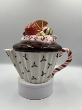 Cupcake teapot polka for sale  Bedford