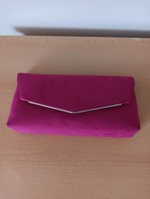 Fuschia pink leather for sale  PETERBOROUGH
