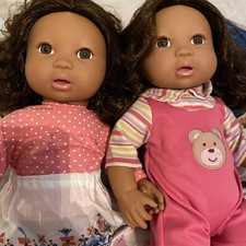 Usado, AA Lullababy Adora 14” bonecas gêmeas Faith & Hope cabelo encaracolado macio escuro volume disco comprar usado  Enviando para Brazil