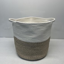  Caixa de cesta de armazenamento de corda de algodão para brinquedos caixas fofas cestas de roupas sujas comprar usado  Enviando para Brazil