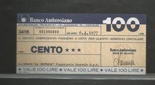 Miniassegni banco ambrosiano usato  Brescia