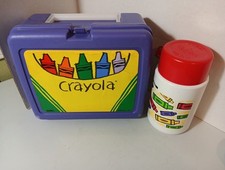 Usado, Kit térmico de almoço vintage Crayola 1991 garrafa térmica com lancheira LEIA a descrição comprar usado  Enviando para Brazil