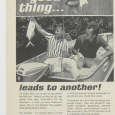 Usado, Motor de popa Evinrude Sportwin 1966 motor de barco de pesca impressão de anúncio AD comprar usado  Enviando para Brazil