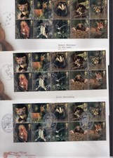 GB 2004 Animais da Floresta morcego esquilo texugo gato selvagem pinheiro marta toupeira raposa FDC  comprar usado  Enviando para Brazil