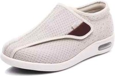 Usado, Sapatos largos femininos com alças ajustáveis, tênis leves para taxa de diabético comprar usado  Enviando para Brazil