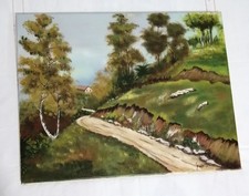 Acquerello paesaggio sentiero usato  Ascoli Piceno