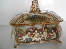 Portagioie ceramica capodimont usato  Italia