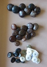 Leather coat buttons for sale  PRESTON