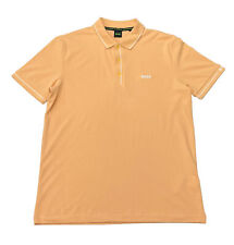Camisa polo masculina Hugo Boss slim fit Paule gerenciador de umidade laranja claro comprar usado  Enviando para Brazil