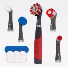 Kit de 18 peças Rubbermaid Reveal Power Scrubber, elétrico sem fio vermelho e cinza .266 comprar usado  Enviando para Brazil
