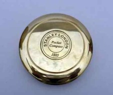 BÚSSOLA NÁUTICA LONDRES POCKET 1885 VINTAGE LATÃO 3" comprar usado  Enviando para Brazil