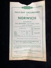 1954 railway handbill for sale  PETERBOROUGH