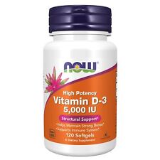 NOW FOODS Vitamina D-3 5000 UI 120 Cápsulas Gelatinosas comprar usado  Enviando para Brazil