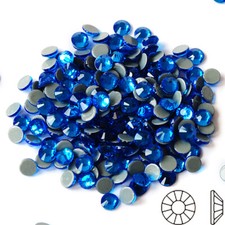 Pedras de cristal azuis Capri costas planas Hot Fix ferro em strass hotfix strass comprar usado  Enviando para Brazil