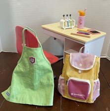 2015 American Girl flip top mesa escolar e cadeira 18" boneca kit de ciência e mochila comprar usado  Enviando para Brazil
