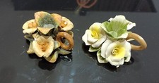 Coppia portacandele fiori usato  Ronciglione