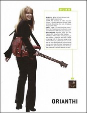 Orianthi com sua guitarra PRS Custom 24 2004 primeira impressão de artigo pin-up comprar usado  Enviando para Brazil