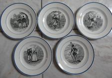 Anciennes assiettes parlantes d'occasion  Dijon