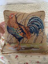 Burmese rooster needlepoint for sale  LONDON