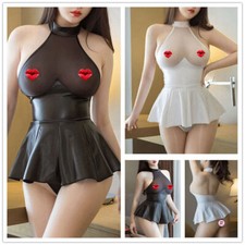 Vestido feminino Bodycon plissado transparente babydoll festa gola alta babydoll PU comprar usado Vestido feminino Bodycon plissado transparente babydoll festa gola alta babydoll PU comprar usado  Enviando para Brazil