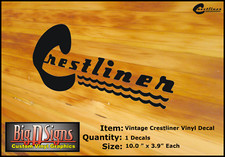 Crestliner vinyl decal for sale  Louisville