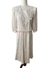 Vintage ivory dress for sale  Midland