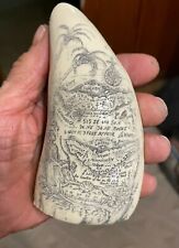 Scrimshaw sperm whale for sale  Rising Fawn