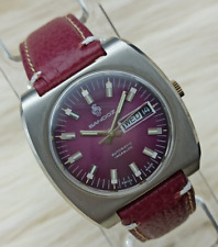 Usado, RELÓGIO MASCULINO CASUAL SANDOZ AUTOMÁTICO E ROXO SUÍÇO DÉCADA DE 1980 MOSTRADOR QUADRADO ORIGINAL comprar usado  Enviando para Brazil