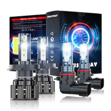 Kit combo de faróis de LED Hi+Lo + lâmpadas de neblina H4+9145 Ford Focus 2003-2004 comprar usado  Enviando para Brazil