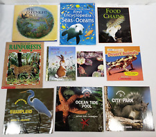 Kids Books About Animal Habitats Lot Of 10  Biomes Ecosystems Homeschooling segunda mano  Embacar hacia Mexico