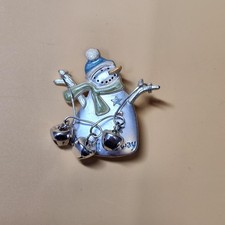 Snowman christmas brooch for sale  Lockport