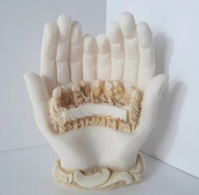 Escultura da Última Ceia de Jesus mãos de Deus esculpida em 3D discípulos Grécia 5,5" comprar usado  Enviando para Brazil