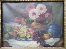 Stilleben rosenstrauß frücht gebraucht kaufen  Deutschland