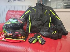 Motorbike jacket helmet for sale  HINCKLEY