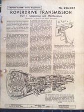 Roverdrive transmissions part for sale  CHESHAM