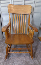 Solid oak rocking for sale  Contoocook