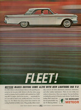 1963 Mercury Meteor Lightning 260 V-8 Motor Branco Coupe Frota ANÚNCIO IMPRESSO VINTAGE comprar usado  Enviando para Brazil