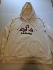 Moletom com capuz LL Bean Peanuts masculino tamanho grande creme Snoopy Maine-ah caminhada comprar usado  Enviando para Brazil