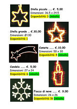 Stock luminarie natalizie usato  Crispiano
