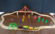 Juego de tren de madera, vía, tren y accesorios para ELC, Brio, Thomas, etc. segunda mano  Embacar hacia Mexico