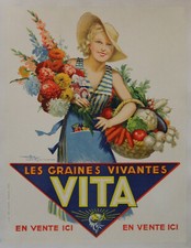 Graines vita affiche d'occasion  Velleron