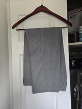 Nova Calça Kenneth Cole Reaction Masculina 33x28 Cinza Listras Slim Fit Calças, usado comprar usado  Enviando para Brazil